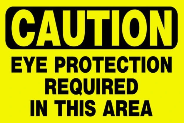 Hillman Caution Eye Protection Sign (8" X 12") Hillman Caution Eye Protection Sign (8" X 12") -Lawn & Garden shop 839982