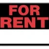 Hillman For Rent Sign Black & Red (15" X 19") -Lawn & Garden shop 840026