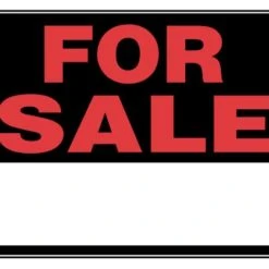 Hillman For Sale Sign Black & Red (15" X 19")