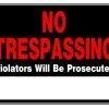 Hillman No Trespassing Violators Will Be Prosecuted Sign (15" X 19") 1 Hillman No Trespassing Violators Will Be Prosecuted Sign (15" X 19") -Lawn & Garden shop 840040 1