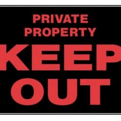 Hillman Keep Out Private Property Sign (15" X 19")