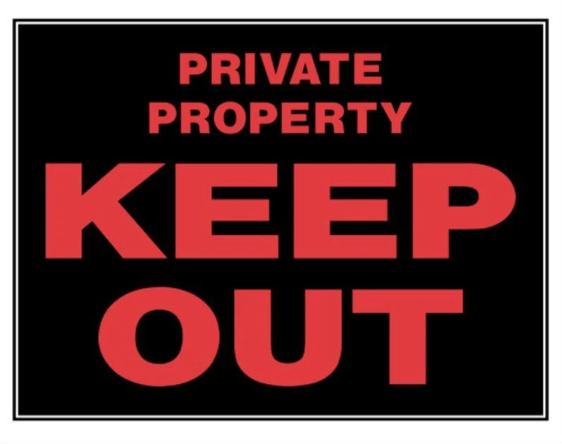 Hillman Keep Out Private Property Sign (15" X 19") Hillman Keep Out Private Property Sign (15" X 19") -Lawn & Garden shop 840042 1