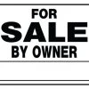 Hillman For Sale By Owner Sign Black & White (20" X 24")
