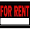Hillman For Rent Sign Black & Red (10" X 14")