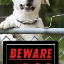 Hillman Beware Of Dog Sign (10" X 14") -Lawn & Garden shop 840143 1