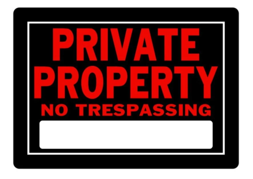 Hillman Private Property No Trespassing Sign (10" X 14") Hillman Private Property No Trespassing Sign (10" X 14") -Lawn & Garden shop 840147 1