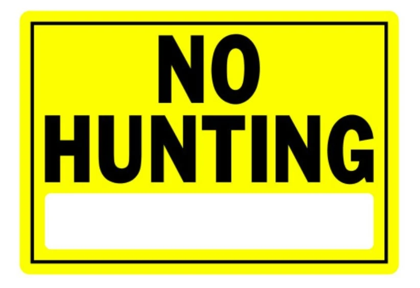Hillman No Hunting Sign Yellow & Black (10" X 14") Hillman No Hunting Sign Yellow & Black (10" X 14") -Lawn & Garden shop 840157 1