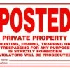 Hillman Posted Private Property Sign (10" X 14")