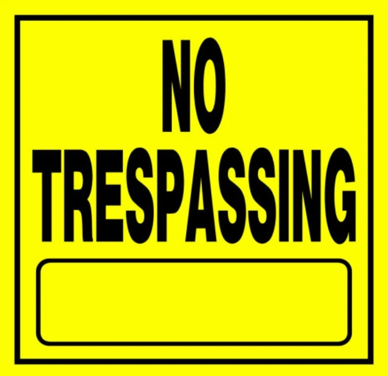 Hillman No Trespassing Sign (11" X 11") Hillman No Trespassing Sign (11" X 11") -Lawn & Garden shop 840165 1