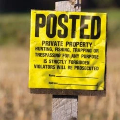 Hillman Posted Private Property Sign (11" X 11") -Lawn & Garden shop 840167 1