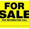 Hillman For Sale Sign Yellow & Black (12" X 16") -Lawn & Garden shop 842094 1