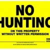 Hillman No Hunting Sign (12" X 16") -Lawn & Garden shop 842098 1
