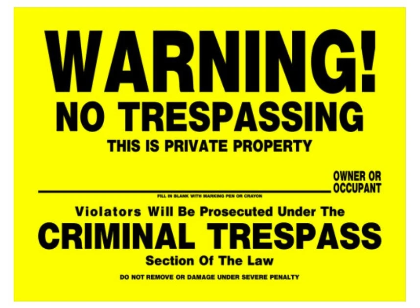 Hillman No Trespassing Sign (12" X 16") Hillman No Trespassing Sign (12" X 16") -Lawn & Garden shop 842100
