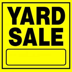 Hillman Yard Sale Sign (11" X 11")