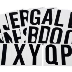 Hillman 3" Adhesive Letter Pack, Black/White -Lawn & Garden shop 842272 1