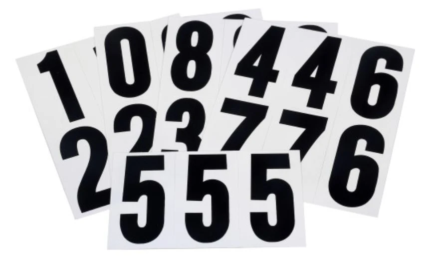 Hillman 3" Adhesive House Number Pack, Black/White Hillman 3" Adhesive House Number Pack, Black/White -Lawn & Garden shop 842274 1 1