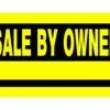 Hillman For Sale By Owner Sign Yellow & Black (10" X 24") 2 Hillman For Sale By Owner Sign Yellow & Black (10" X 24") -Lawn & Garden shop 842328 1