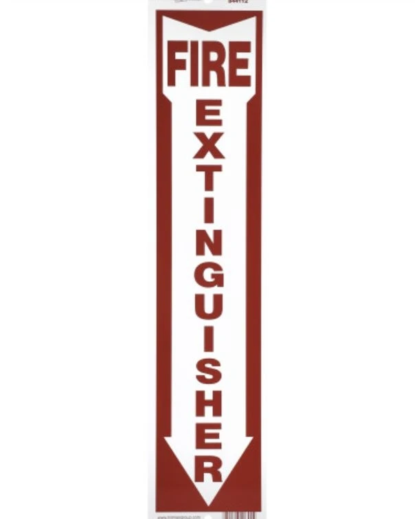 Hillman Fire Extinguisher Sign (4" X 18") Hillman Fire Extinguisher Sign (4" X 18") -Lawn & Garden shop 844112 1