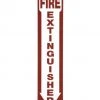 Hillman Fire Extinguisher Sign (4" X 18")