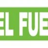 Hillman Adhesive Diesel Fuel Sign (2" X 8") 1 Hillman Adhesive Diesel Fuel Sign (2" X 8") -Lawn & Garden shop 845625 1