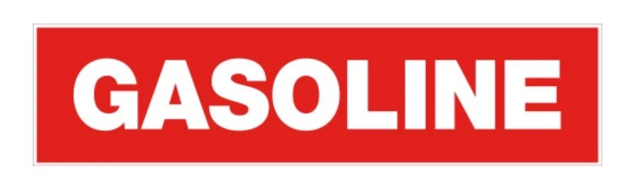 Hillman Adhesive Gasoline Sign (2" X 8") Hillman Adhesive Gasoline Sign (2" X 8") -Lawn & Garden shop 845628 1