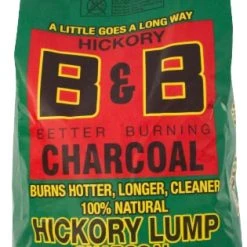 B and B Charcoal All Natural Hickory Lump Charcoal, 8lb.