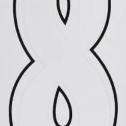 Hillman 3" Adhesive House Number, White -Lawn & Garden shop 8 1