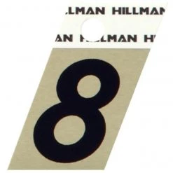 Hillman 1.5" Adhesive Angle-Cut House Number, Black/Gold 10 Hillman 1.5" Adhesive Angle-Cut House Number, Black/Gold -Lawn & Garden shop 8 1 1 1