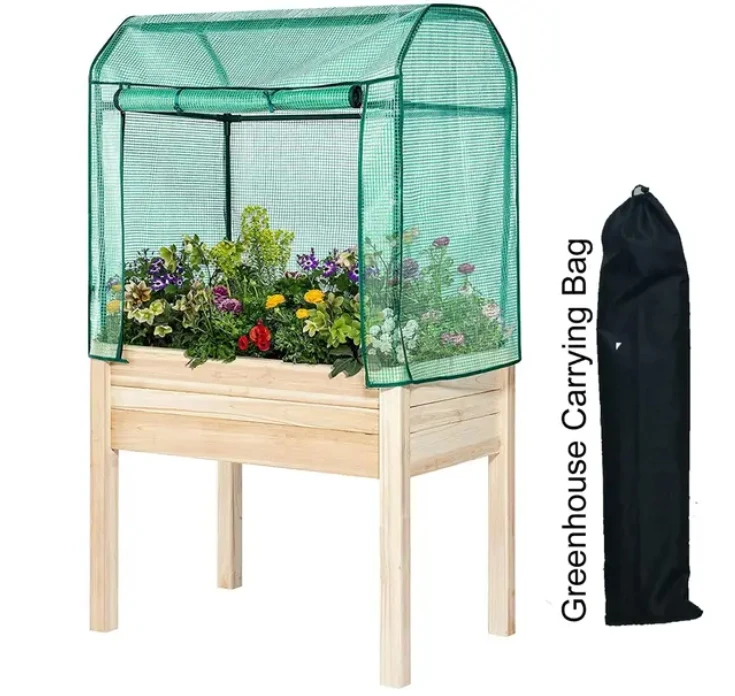 Backyard Expressions Elevated Garden Bed With Green House Backyard Expressions Elevated Garden Bed With Green House -Lawn & Garden shop 906533 raised bed greenhouse 1