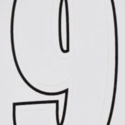 Hillman 3" Adhesive House Number, White -Lawn & Garden shop 9 1