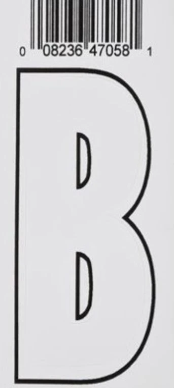 Hillman 3" Adhesive Letter, White Hillman 3" Adhesive Letter, White -Lawn & Garden shop b 1 1