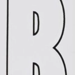 Hillman 3" Adhesive Letter, White -Lawn & Garden shop b 1