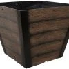 Misco Square Whiskey Barrel Planter 1 Misco Square Whiskey Barrel Planter -Lawn & Garden shop bar1212sq 12 planter
