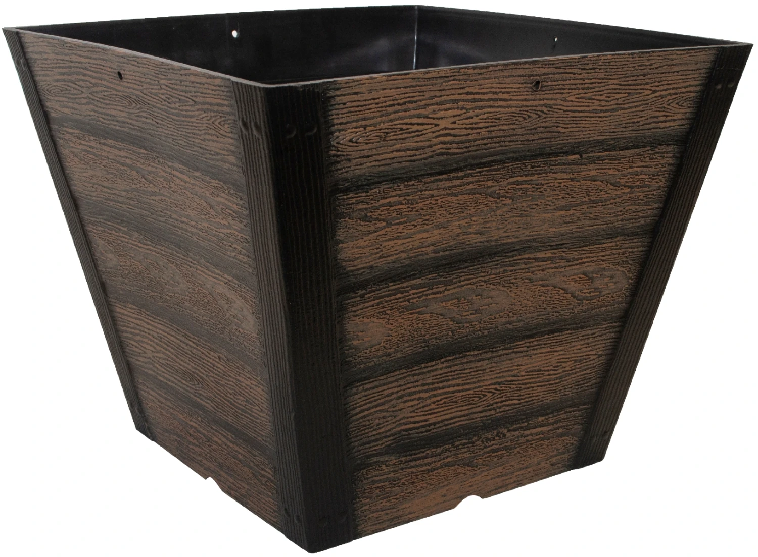 Misco Square Whiskey Barrel Planter Misco Square Whiskey Barrel Planter -Lawn & Garden shop bar1212sq 12 planter