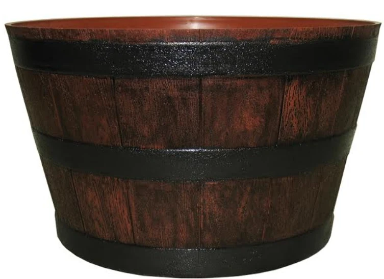 Misco Resin Whiskey Barrel 22.5" Planter Misco Resin Whiskey Barrel 22.5" Planter -Lawn & Garden shop bar18521p 96 resin whiskey barrel 1 1
