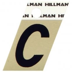 Hillman 1.5" Adhesive Angle-Cut Letter, Black/Gold -Lawn & Garden shop c 1 1 1
