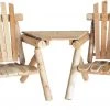 Lakeland Mills Solid Cedar Vis-A-Tete Chair -Lawn & Garden shop cf1329 visa tete 1