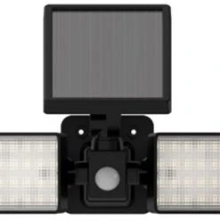 Pinegreen 2-Head Outdoor Solar Security Area Light - Black -Lawn & Garden shop cl sml2 st dual head solar motion security light 2