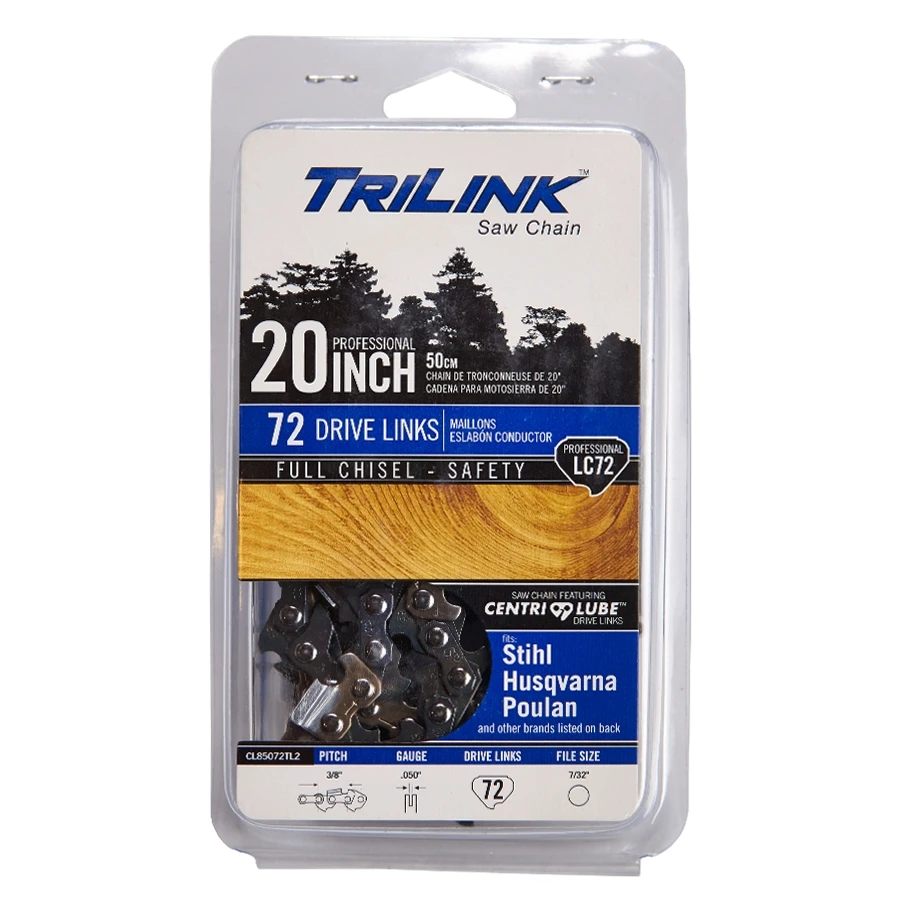 TriLink Saw Chain 20 inch Chain w/ 72 Drive Links TriLink Saw Chain 20 inch Chain w/ 72 Drive Links -Lawn & Garden shop cl85072tl2