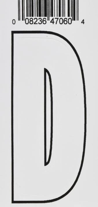 Hillman 3" Adhesive Letter, White Hillman 3" Adhesive Letter, White -Lawn & Garden shop d 1 1