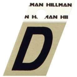 Hillman 1.5" Adhesive Angle-Cut Letter, Black/Gold -Lawn & Garden shop d 1 1 1
