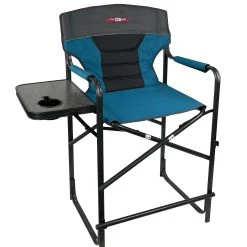 L&M Fleet Supply Highview Directors Chair With Side Table - Blue