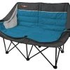 L&M Fleet Supply Doublewide Padded Sofa - Blue/Gray -Lawn & Garden shop dwch 002 blulnm 1