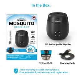 Thermacell Rechargeable Insect Repellent Device, Charcoal -Lawn & Garden shop e55x insect repellent 2