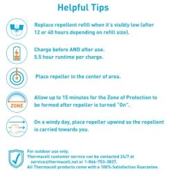 Thermacell Rechargeable Insect Repellent Device, Charcoal -Lawn & Garden shop e55x insect repellent 7 1