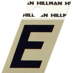 Hillman 1.5" Adhesive Angle-Cut Letter, Black/Gold -Lawn & Garden shop e 1 1 1