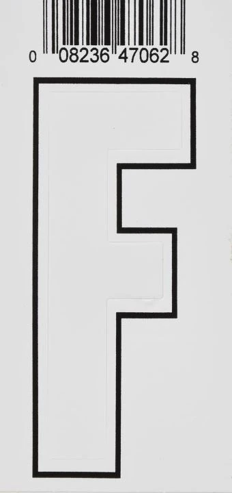 Hillman 3" Adhesive Letter, White Hillman 3" Adhesive Letter, White -Lawn & Garden shop f 1 1