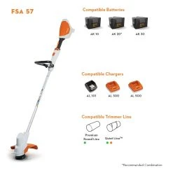 Stihl FSA 57 Battery-Powered Straight Shaft String Trimmer -Lawn & Garden shop fsa57 700x700 1