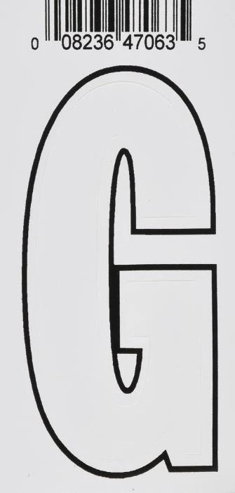 Hillman 3" Adhesive Letter, White Hillman 3" Adhesive Letter, White -Lawn & Garden shop g 1 1