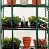 Backyard Expressions Indoor Lightweight Clear Plastic Four Shelf Mini Greenhouse